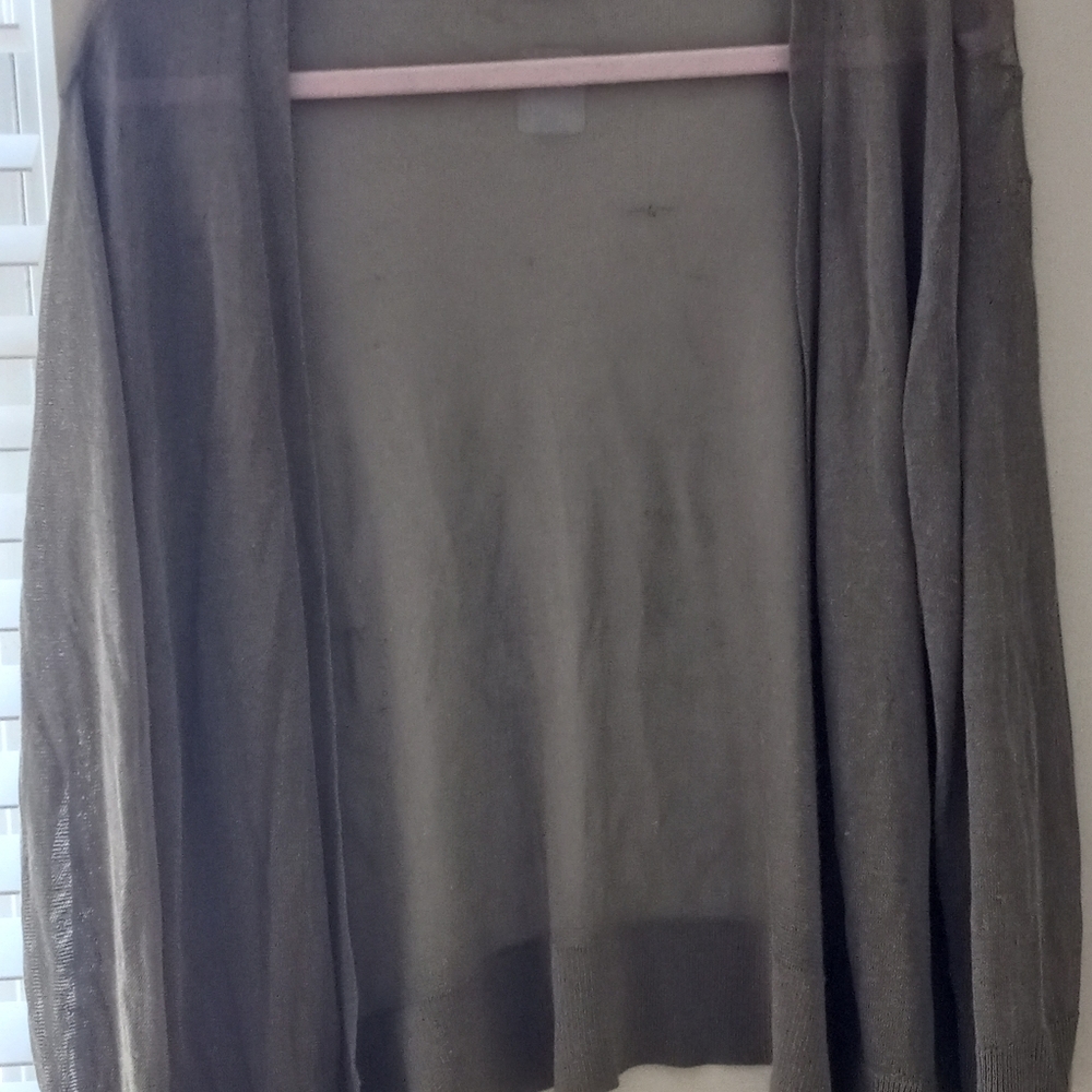 Women's CATO olive green sheer cardigan